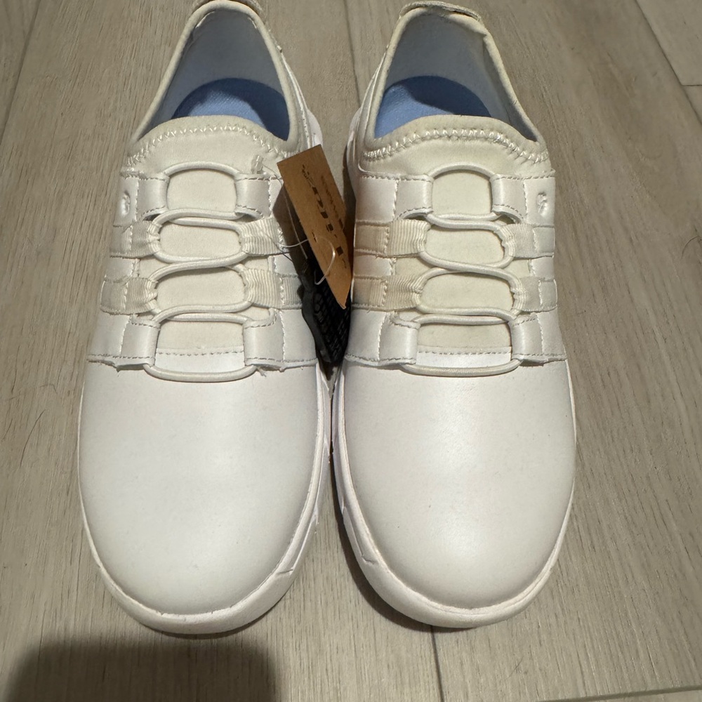 White Slip-On Sneakers